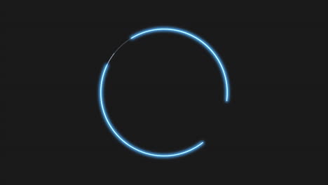 Animation-abstract-neon-blue-circle-motion-disco-background