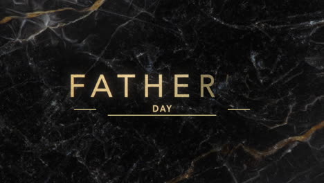 Animation-text-Fathers-day-on-black-fashion-and-minimalism-background-with-marble-pattern