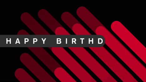 Animation-intro-text-Happy-Birthday-on-red-fashion-and-minimalism-background-with-geometric-stripes