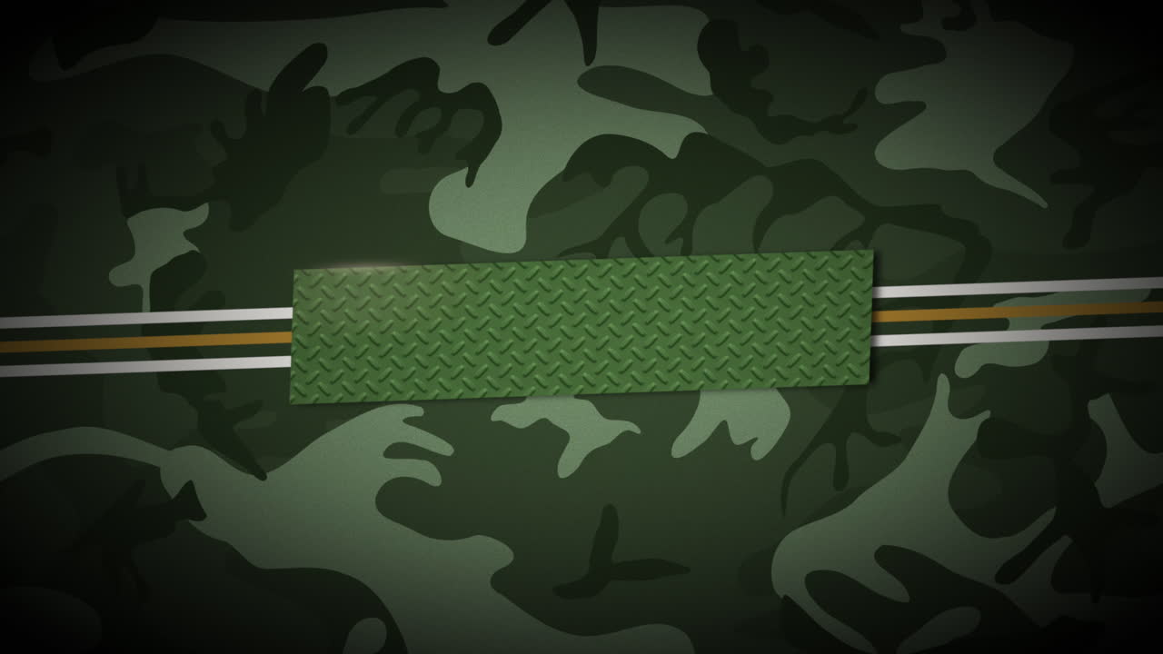 Premium Stock Video - Animation Lines And Military Stars On Green 