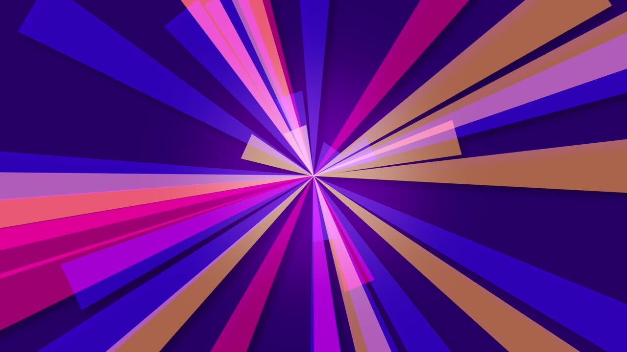 Premium Stock Video Motion Abstract Geometric Colourful Lines Retro