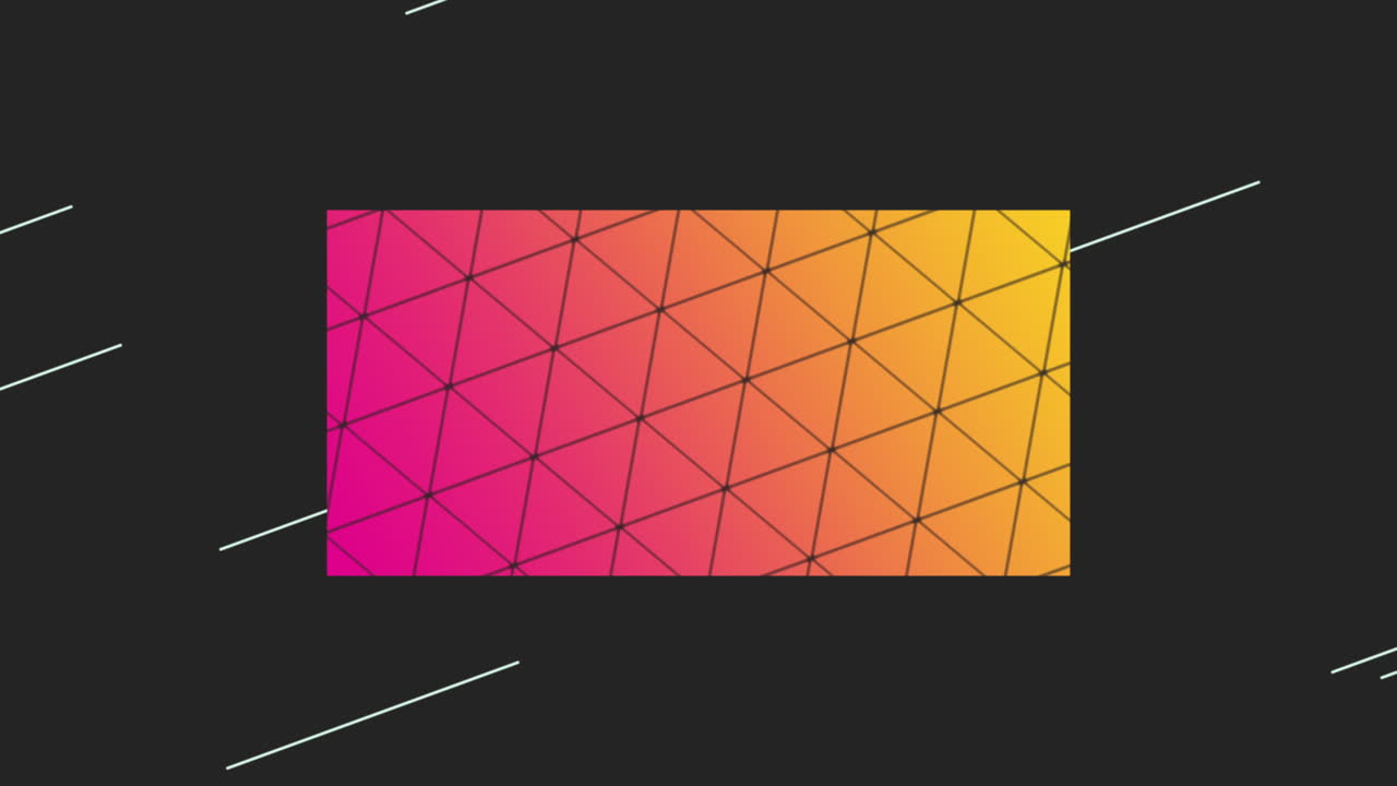 Premium Stock Video Motion Abstract Geometric Colourful Shape And