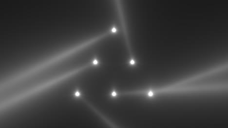 Animationsbewegung-Weiß-Leuchtende-Scheinwerferstrahlen-Auf-Dunklem-Hintergrund-In-Stufe-1