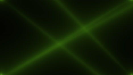 Animation-motion-green-glowing-spotlight-beams-on-dark-background-in-stage-7