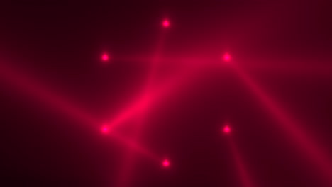 Animationsbewegung-Rot-Leuchtende-Scheinwerferstrahlen-Auf-Dunklem-Hintergrund-In-Stufe-2