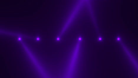 Animation-motion-purple-glowing-spotlight-beams-on-dark-background-in-stage