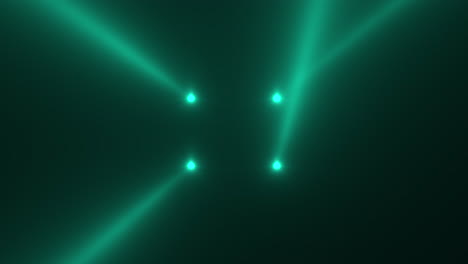 Animationsbewegung-Grün-Leuchtende-Scheinwerferstrahlen-Auf-Dunklem-Hintergrund-In-Stufe-5