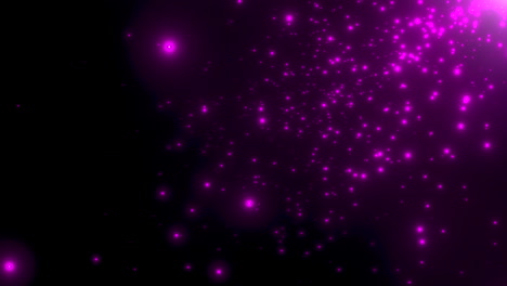 Motion-purple-particles-and-stars-in-galaxy-abstract-background