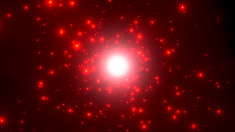 Bewegung-Rote-Partikel-Und-Sterne-Im-Abstrakten-Hintergrund-Der-Galaxie-2