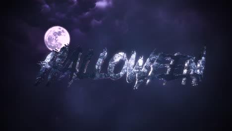 Animation-text-Halloween-and-mystical-animation-halloween-background-with-dark-moon-and-clouds