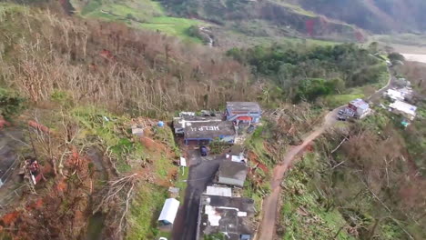 Luftaufnahmen-über-Die-Zerstörung-Des-Hurrikans-Maria-In-Puerto-Rico
