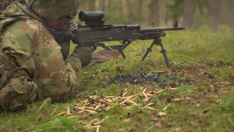 American-Troops-Engage-In-A-Live-Firefight-In-A-Forest-As-Part-Of-A-Live-Fire-Exercise