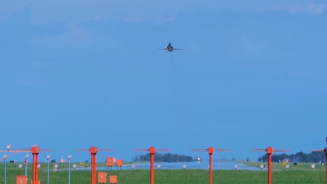 F22-Fighter-Jet-Taking-Off-From-An-Air-Force-Base