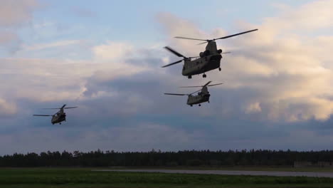 Swedish-Army-Military-Helicopters-Hover-On-Extreme-Slow-Motion