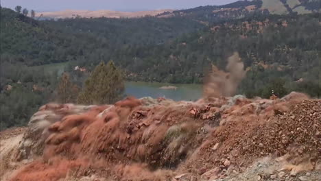 Side-Shot-Of-A-Dynamite-Explosion-Clearing-A-Water-Channel-At-The-Oroville-Dam-Spillway-Reconstruction-Project