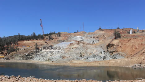 Time-Lapse-Of-The-Construction-Of-A-New-Spillway-At-Oroville-Dam-California