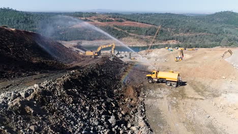 Aerial-Of-Workers-And-Equipment-At-The-Construction-Site-Of-A-New-Spillway-At-Oroville-Dam-California-4