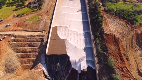 Spectacular-Aerial-Of-Water-Flowing-Through-The-Restored-New-Spillway-At-Oroville-Dam-California