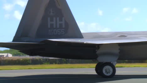 A-Usaf-Aircraft-Moves-Down-A-Runway-At-Pearl-Harbor