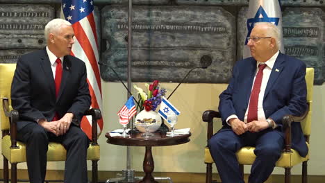 Mike-Pence-Thanks-Israeli-President-Rivlin-For-Attending-One-Of-His-Speeches-In-Jerusalem