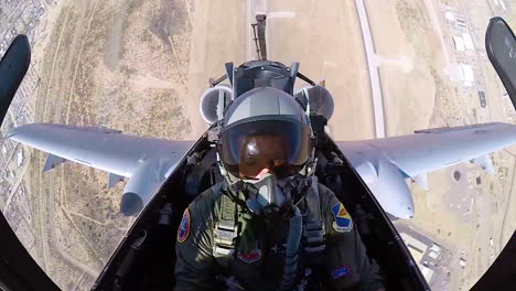 Footage-Shot-From-Inside-The-Cockpit-Shows-A-Usaf-Pilot-Performing-A-Vertical-540-Maneuver