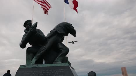 the-Us-Navy-Monument-At-Utah-Beach-On-the-75th-Commemoration-Of-Dday-2019