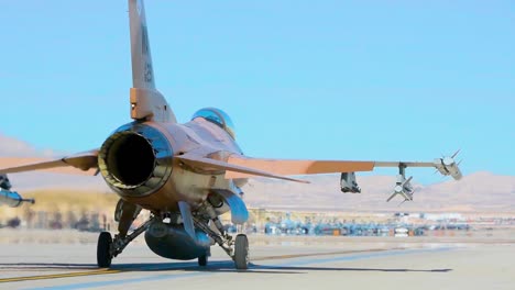 Backside-Of-A-Jet-As-It-Taxis-At-Nellis-Air-Force-Base-Prior-To-the-Red-Flag-191-Exercises-2019