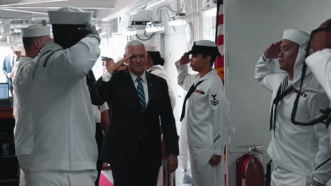 Mike-Pence-Visits-Sailors-On-the-Usns-Comfort-And-Gives-A-Speech-About-Venezuela