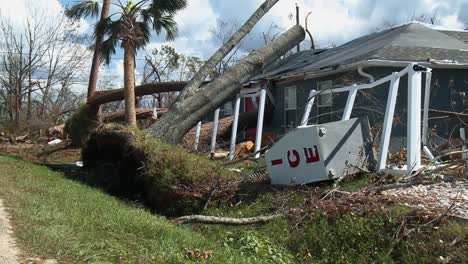 A-Tree-Fell-On-A-House-In-Canal-Park-Florida-Due-To-Hurricane-Michael-2018