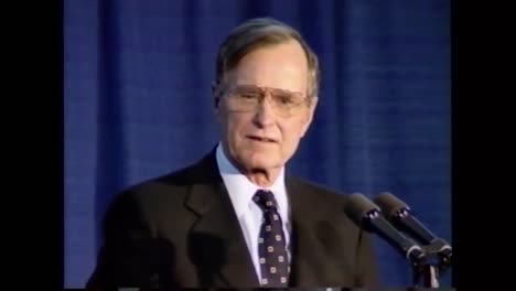 President-George-H-W-Bushs-Speaks-About-Forming-A-Treaty-With-Russia-During-His-Farewell-Speech-To-the-Cia-January-8-1993