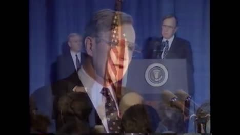 President-George-H-W-Bushs-Expresses-His-Gratitude-To-the-Intelligence-Community-During-His-Farewell-Speech-To-the-Cia-January-8-1993