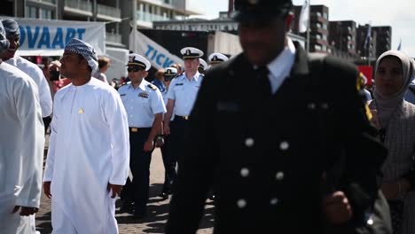 Members-Of-the-United-States-Coast-Guard-March-In-Formation-For-the-Tall-Ships-Festival-Scheveningen-In-the-Netherlands-2019