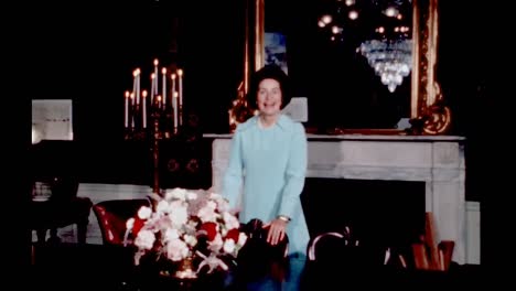 Claudia-Lady-Bird-Johnson-Tells-Stories-Of-the-Treaty-Room-In-the-Living-Quarters-Of-the-White-House-1960S