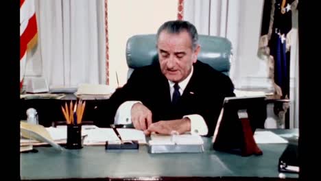 President-Lyndon-B-Johnson-While-Still-In-Office-Reflects-On-Being-President-And-Past-Presidents-1960S