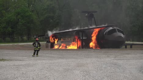 788th-Civil-Engineer-Squadron-Firemen-Train-To-Extinguish-Flames-Using-A-Fire-Truck-Wrightpatterson-Air-Force-Base-Ohio-1