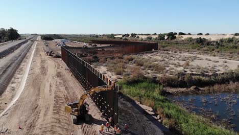 Aerial-Drone-Footage-Of-the-Usarmy-Corp-Of-Engineers-South-Pacific-Border-District-Yuma-6-Project-Construction-Arizona-1