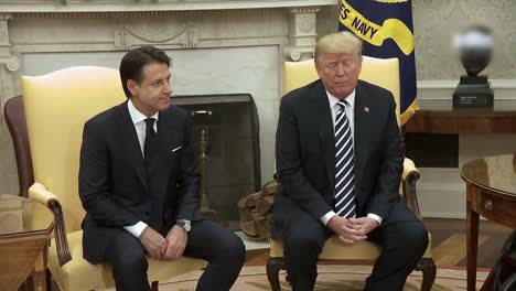 American-President-Donald-Trump-Meets-Italian-Prime-Minister-Giuseppe-Conte-In-the-White-House