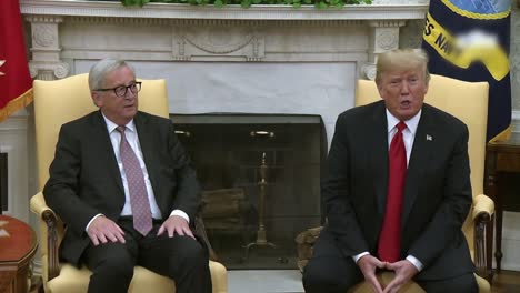 American-President-Donald-Trump-Meets-European-Commission-President-Jeanclaude-Junker-In-the-White-House