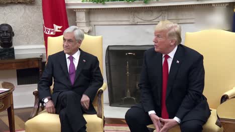 El-Presidente-Estadounidense,-Donald-Trump-Y-Sebastian-Pinera,-Presidente-De-Chile,-Durante-Una-Conferencia-De-Prensa-2-De-La-Foto-De-La-Casa-Blanca