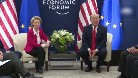 Us-President-Donald-Trump-And-Ursula-Von-Der-Leyen-President-Of-the-European-Commission-World-Economic-Forum-2