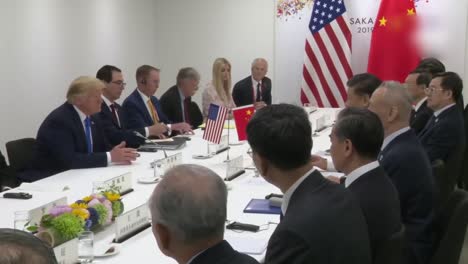 US-Präsident-Donald-Trump-Und-Der-Chinesische-Präsident-Xi-Treffen-Sich-Und-Diskutieren-Den-Handel-Während-Des-G20-Treffens-In-Osaka,-Japan