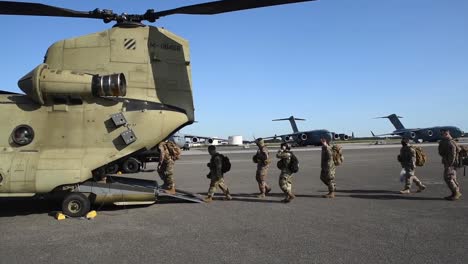 Soldiers-Airmen-And-Chinook-And-Black-Hawk-Helicopter-Operations-During-Training-Exercise-Guardian-Shield