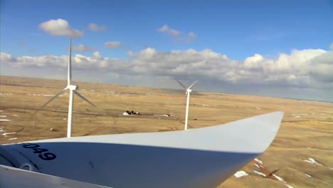 A-Perspective-Of-A-Wind-Turbine-From-The-Top-Of-The-Tower