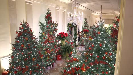 First-Lady-Melania-Trump-Präsentiert-Die-Winterweihnachtsfeiertagsdekorationen-Der-Saison-Im-Weißen-Haus