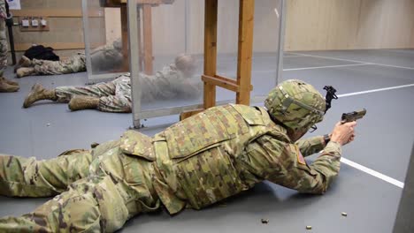 Us-Army-Soldiers-With-Allied-Forces-North-Battalion-M17-Pistol-Marksmanship-Training-Chievres-Air-Base-Belgium