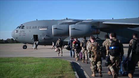 Us-Air-Force-Airmen-Deploy-On-Boeing-C17-Globemaster-Iii-During-Covid19-Joint-Base-Langley-Eustis-Virginia