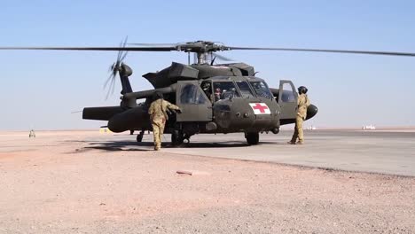 National-Guard-Task-Force-Javalin-Uh60-Black-Hawk-Helicopter-Flys-At-Prince-Sultan-Air-Base-Saudi-Arabia