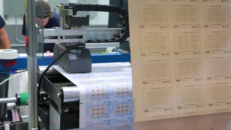 Us-Postage-Stamps-Are-Printed-In-A-Factory