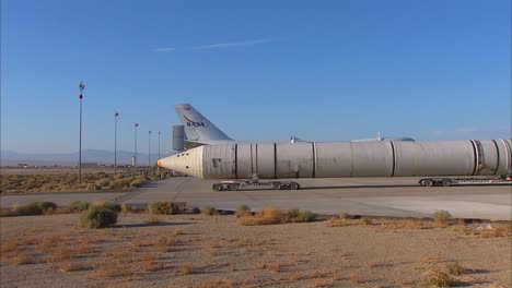Two-Space-Shuttle-Solid-Rocket-Boosters-Arrive-At-Dryden