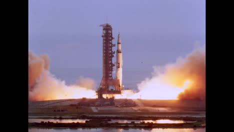 Apollo-11-Launches-From-Kennedy-Space-Center-Cape-Canaveral-In-1969
